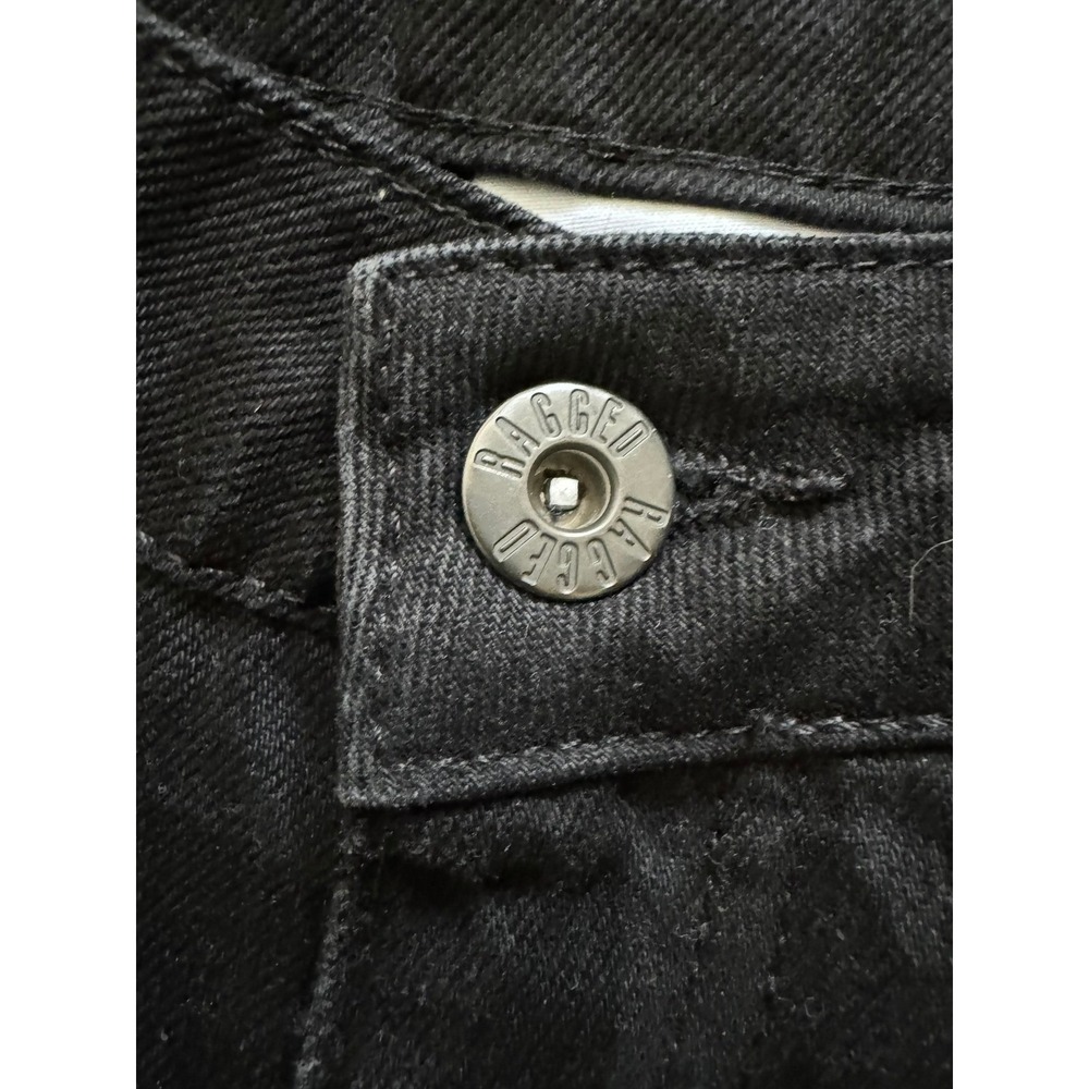 The Ragged Priest Black Checkerboard High Waisted Straight Leg Denim Jeans - Picture 8 of 9